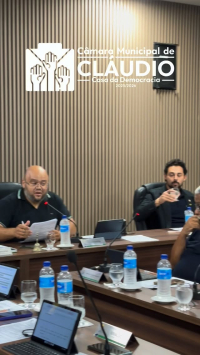A Câmara Municipal de Cláudio realiza, nesta segunda-feira (30), às 18h, sessão plenária ordinária aberta ao público.