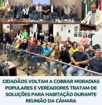 Cidadãos voltam a cobrar moradias populares e vereadores tratam de soluções para habitação durante reunião da Câmara