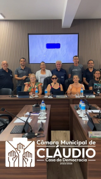 Acompanhe ao vivo a sessão plenária de votações na Câmara de Cláudio