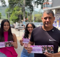 Ação de publicidade organizada pela Câmara em razão da Semana da Mulher