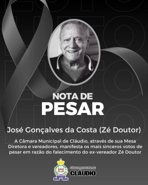 Nota de Pesar José Gonçalves da Costa (Zé Doutor)