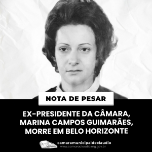 Ex-presidente da Câmara, Marina Campos Guimarães, morre em Belo Horizonte