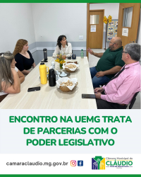 Encontro na UEMG trata de parcerias com o Poder Legislativo