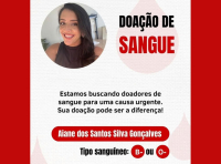 NOTA DE UTILIDADE PÚBLICA - DOAÇÃO DE SANGUE