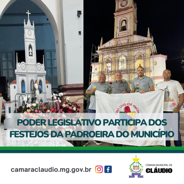 Poder Legislativo participa dos festejos da Padroeira do Município