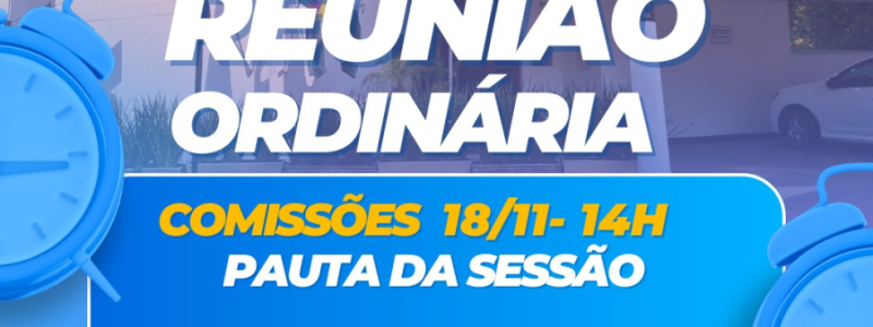 Pauta da Sessão Plenária da Câmara Municipal - 18/11/2024