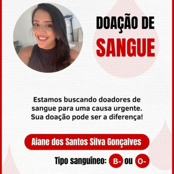 NOTA DE UTILIDADE PÚBLICA - DOAÇÃO DE SANGUE